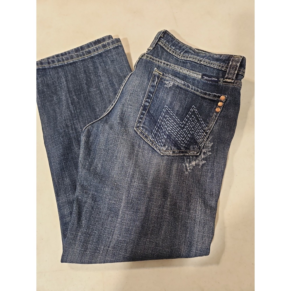 miss me jeans size 31x27 distressed Embroidered Denim(1969